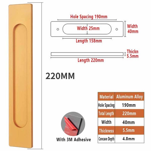 Alu sliding door handle - sliding,