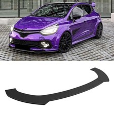 Gloss Black Front Bumper Lip Splitter Spoiler Body Kit For Renault Clio MK4 RS