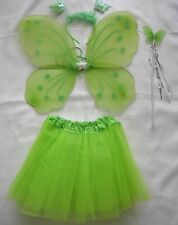 Fairy Butterfly Wings Tutu Wand Headband  Skirt Girl Book Day Party  halloween