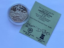 1984 ISLE OF MAN DIAMOND FINISH PROOF CHRISTMAS 50P FIFTY 50 PENCE ~ BB DIE