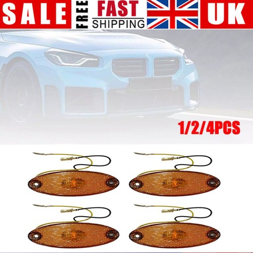 12v amber oval led side - oval,