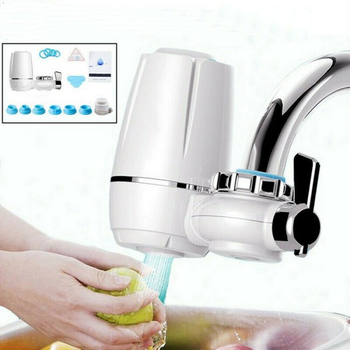 Reusable faucet water filter - water,