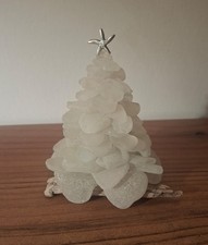 Handmade Seaglass And Driftwood Christmas Tree From Gower