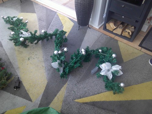 Foot battery xmas garland - 9,
