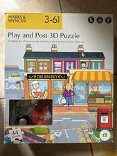 Marks & Spencer Play And Post 3D Jigsaw Puzzle With Letters And Post Van 44 Pce