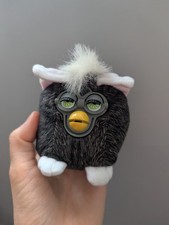 McDonald's 2000 Furby Happy Meal Toy. Grey and White Tiger Electronics Vintage