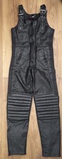 Kett Leather Motorcycle Salopettes Trousers Dungarees Cowhide Leather 