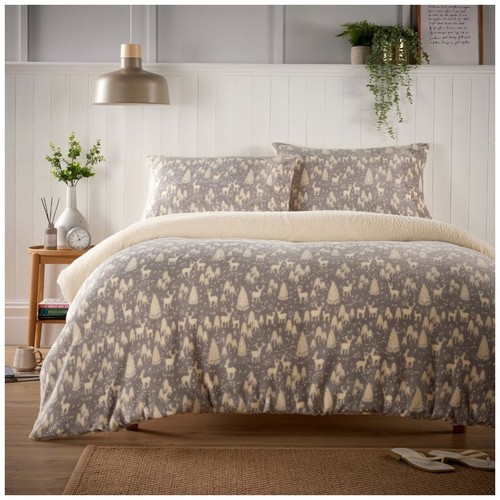 Woodland teddy fleece duvet - teddy,