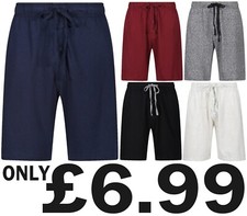 Mens Sleep Shorts Lounge Pyjama PJ Shorts with Pockets Sizes S to 2XL New GEORGE