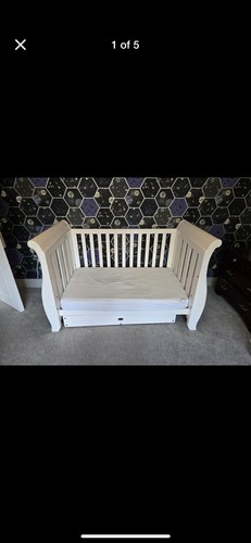 Boori cot bed white with - in,