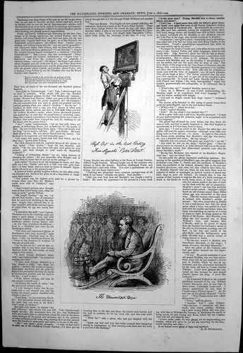 Antique old print haunted - antique,