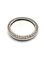 Decorative Small Round Mirror with Celtic Motif Frame – 54mm, 47g