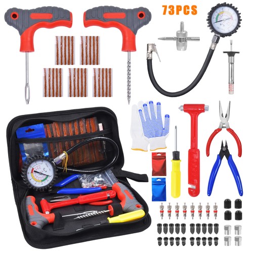 Emergency tyre puncture repair - puncture,