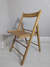 Vintage wooden folding chair - folding,
