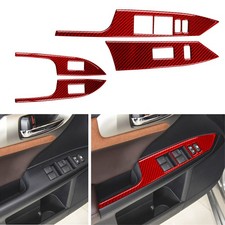 Carbon Fiber Interior Window Switch Panel Cover Trim For Lexus CT200h 2011-2017