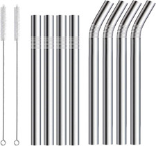 10 Pack Milkshake Straws &