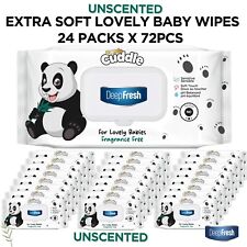 Panda Cuddle Unscented Baby Wipes 1728 Bulk Pack | Soft, Gentle, Fragrance-Free