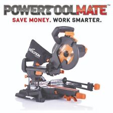 Evolution R210SMS+ 210mm Sliding Mitre Saw TCT Multi-Material Cutting Blade 240v
