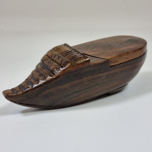 Vintage carved treen - vintage, shoe