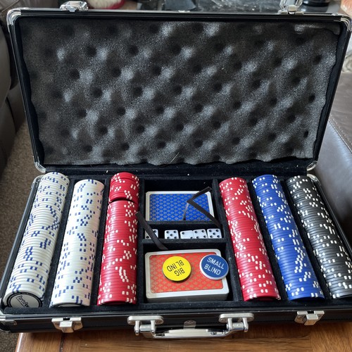 Poker set black case chips - set, in