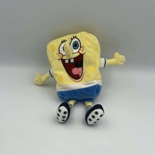 RARE TY BEND IT LIKE SPONGEBOB SQUARE PANTS BEANIE PLUSH SOFT TOY