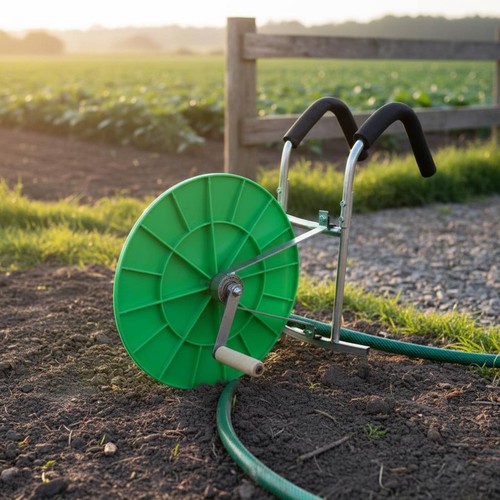 Flat hose reel labor saving - flat,