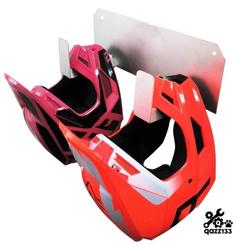Aluminum dual helmet - aluminum, rack