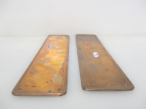 Antique bronze finger plate - bronze,
