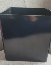 Acrylic black cube plastic flower arranging vase 14.5cm x 15cm x 15cm