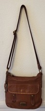 Fossil Brown Leather Crossbody  Handbag