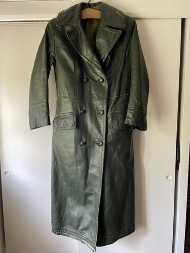 Vintage german leather coat - vintage,