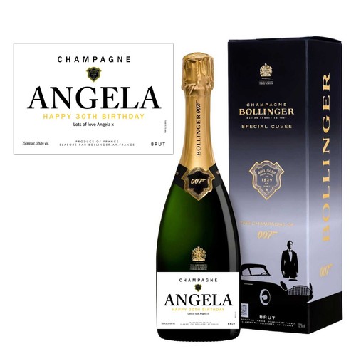 Personalised champagne bottle - champagne,
