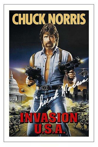 Chuck norris signed autograph - norris,