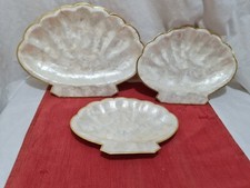 Set Of 3 Vintage Capiz Shell