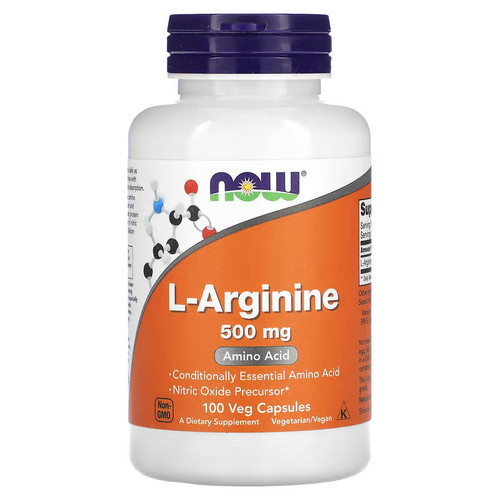 Now foods arginine 500mg - 500mg, 100