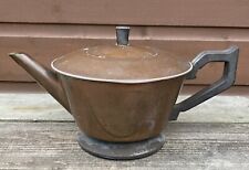 Art Deco Copper Teapot With Ceramic Liner