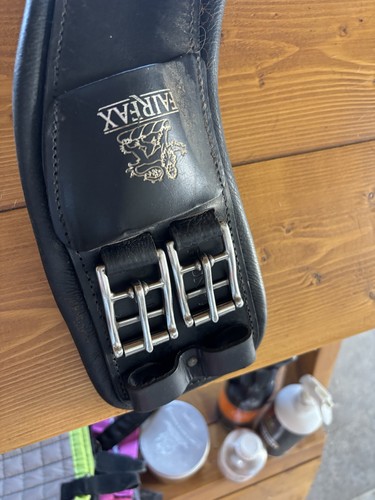 Fairfax black leather dressage - black,