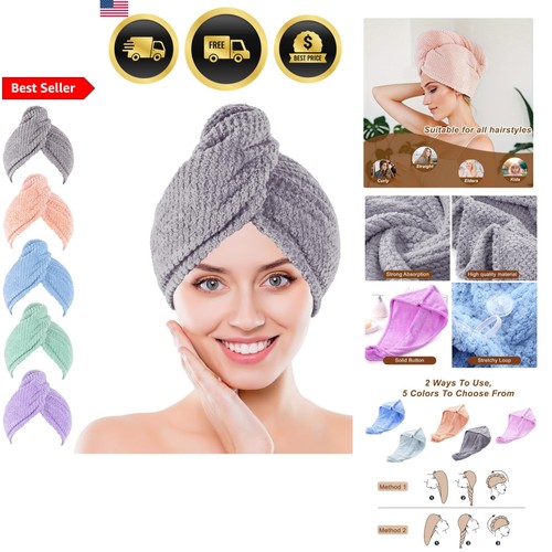 Microfiber hair drying towel - microfiber,