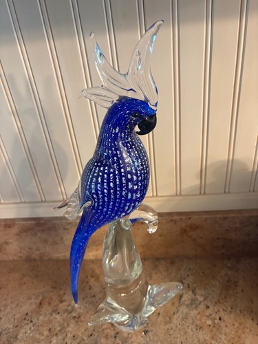 Murano art glass - glass, blue