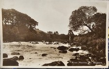 Northern Ireland Neare Strabane River Mourne Real Photo Postcard 1920s 