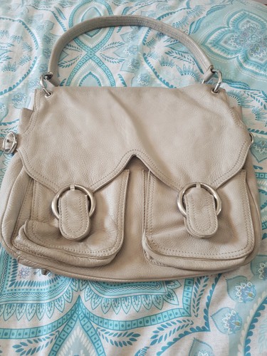 Oroton beige grey soft - soft, leather