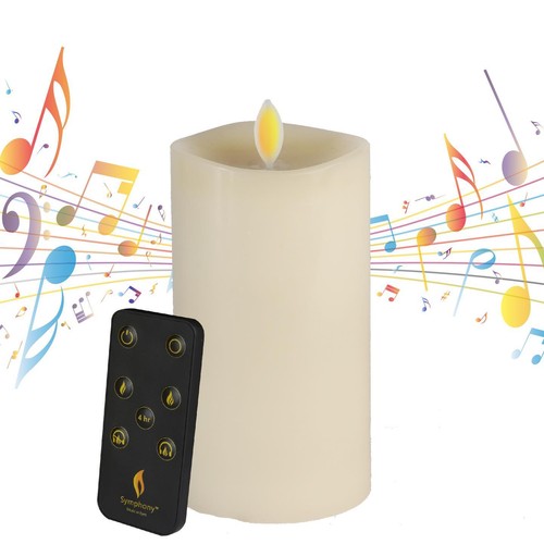 Small white candle - small,