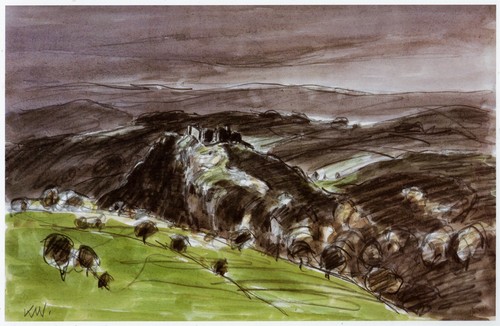 View carreg cennen - view,