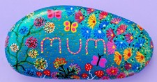 Hand Painted Pebble Rock Stone