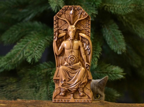 Baphomet statue pagan altar - statue,