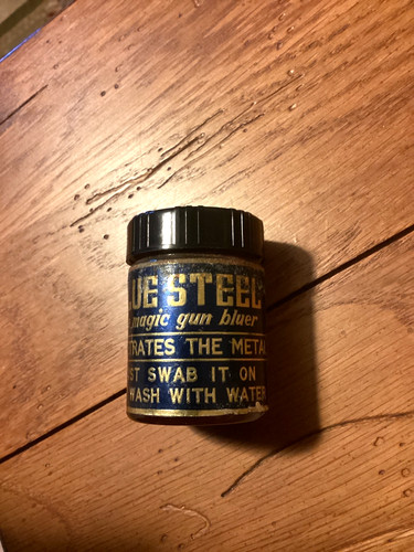 Vintage blue steel gun - vintage,