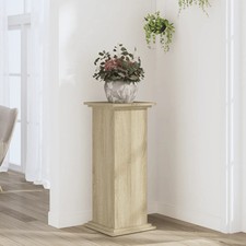 WALPLUS Plant Stand Sonoma Oak 33x33x80 cm Engineered Wood Indoor