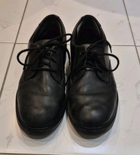 Boys Clarks Black Leather Lace Up School Shoes Size 5.5G Great Condition