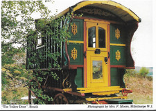Bouth, Cumbria - Gypsy caravan - local postcard c.1980s