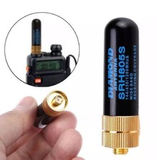 SRH805S UHF+VHF Band SMA Female Short Antenna for Baofeng Walkie Talkie Radio